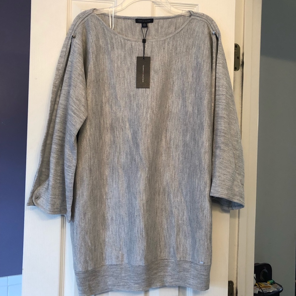 New with tags Tommy Hilfiger grey sweater tunic